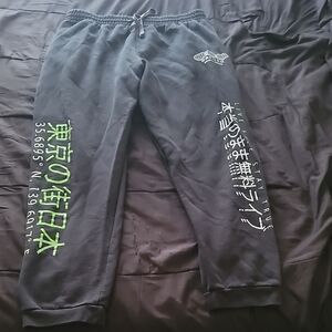 Fashion Nova Black Textured Joggers